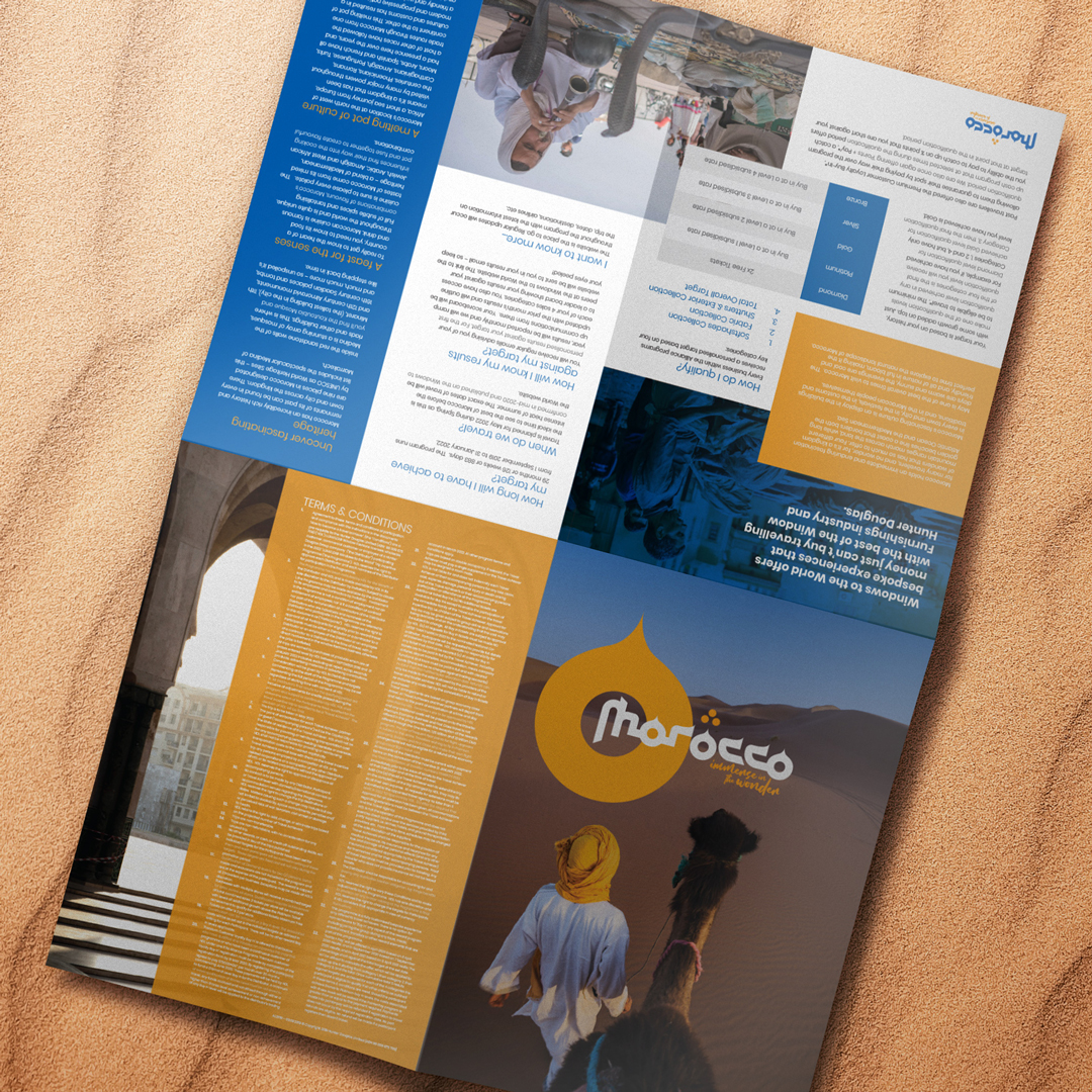 Morocco leaflet design
